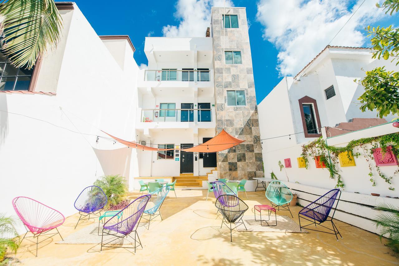 The Mermaid Hostel Beach (Adults Only) Канкун Экстерьер фото