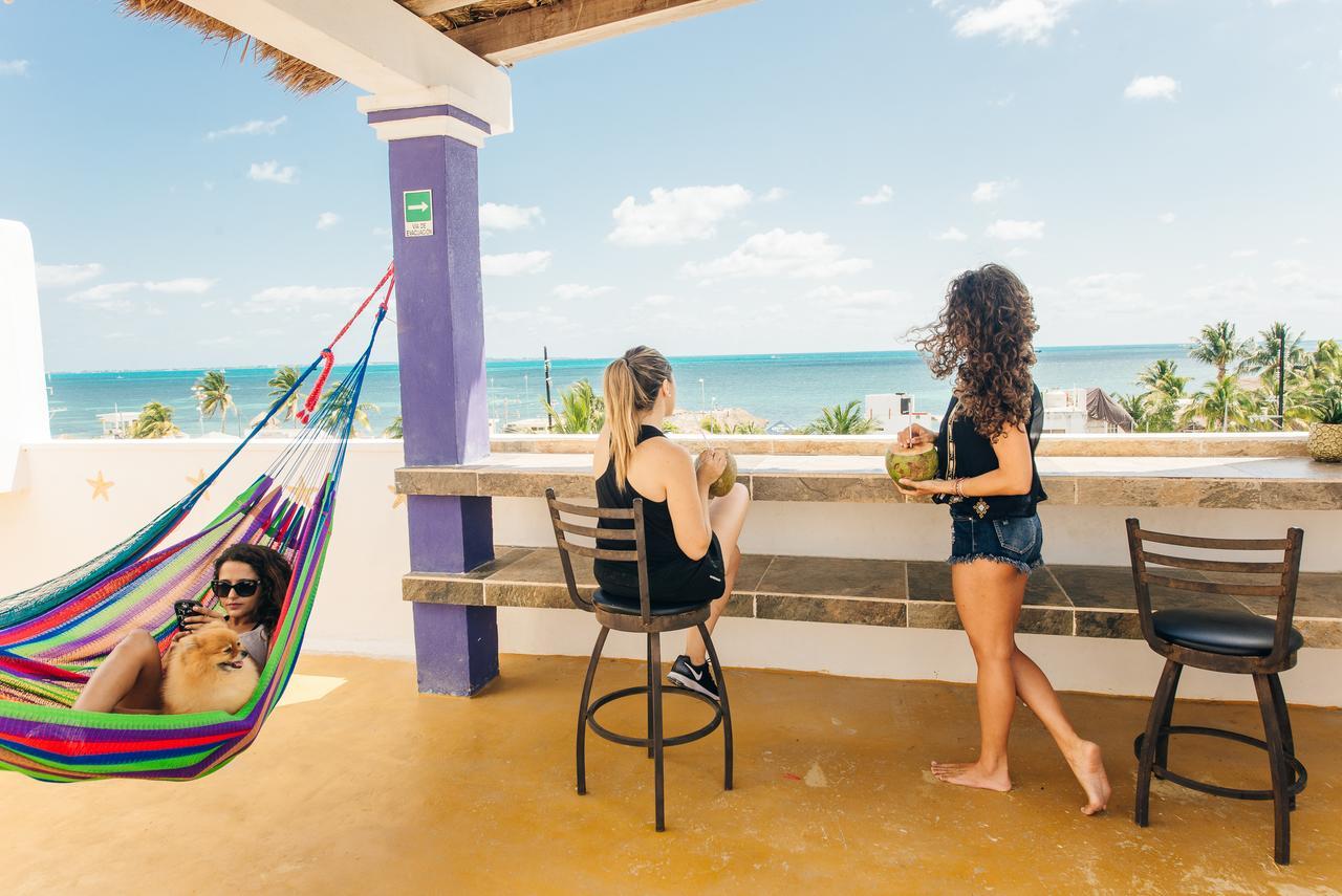 The Mermaid Hostel Beach (Adults Only) Канкун Экстерьер фото